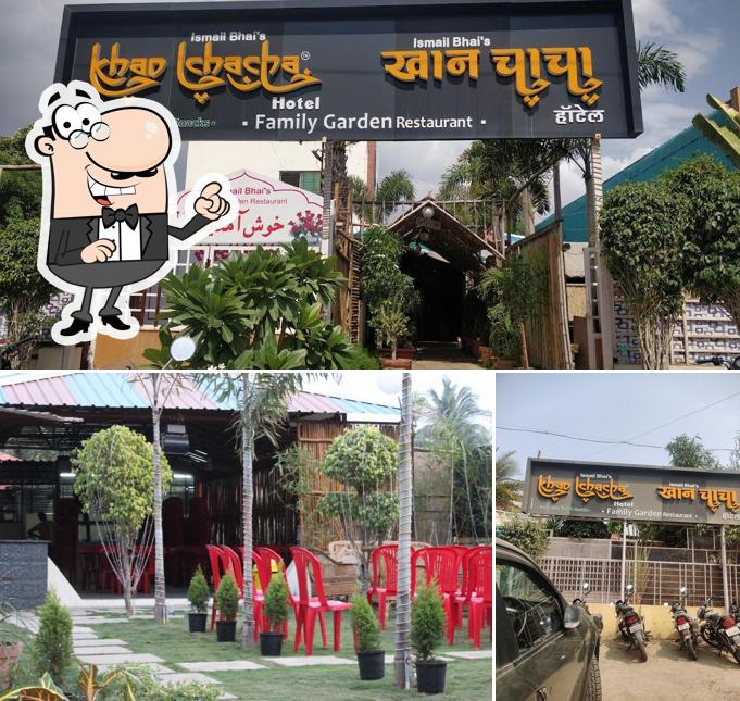 Enjoy the view at the outside area of Ismail bhai's hotel khan chacha ( family Garden restaurant )
