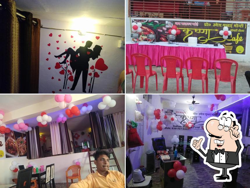 The interior of Krishna Cafe Family restaurant