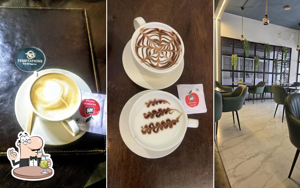 Cappuccino at Temptations Cafe