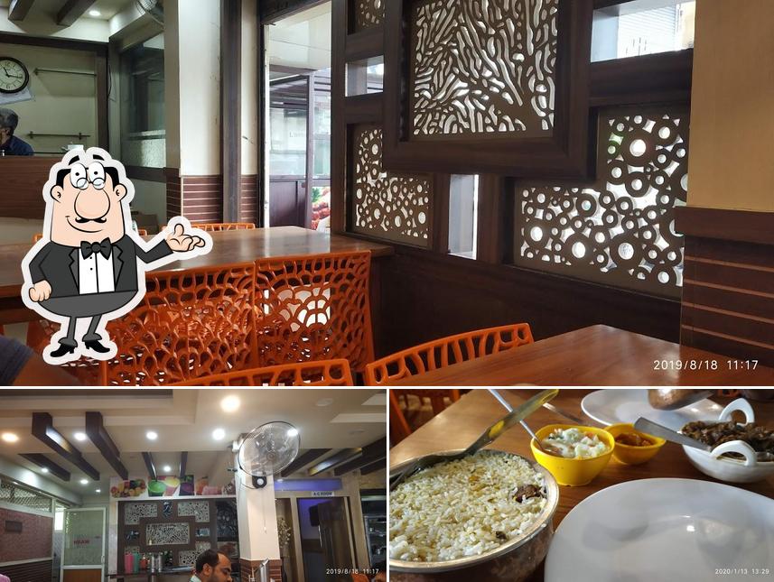 The photo of Top City’s interior and food