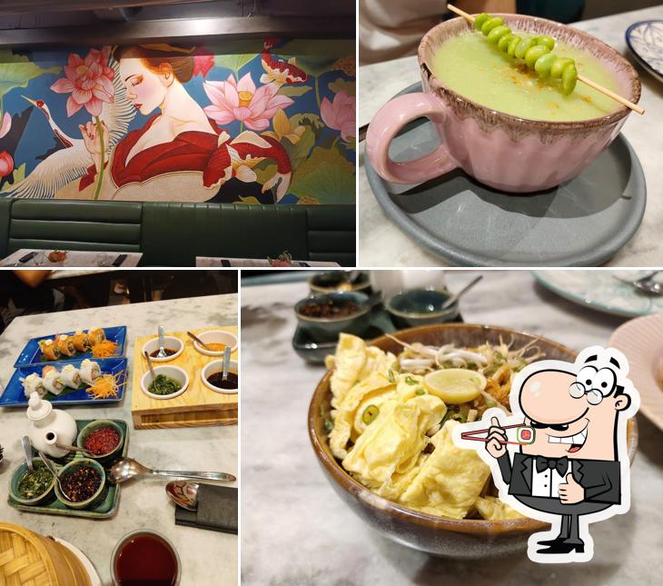 Sushi rolls are offered by Hana - Pan Asian Cocktail Bar