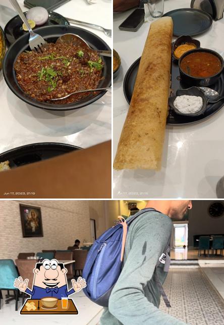 This is the picture depicting food and interior at Madhur Bakery And Restaurant