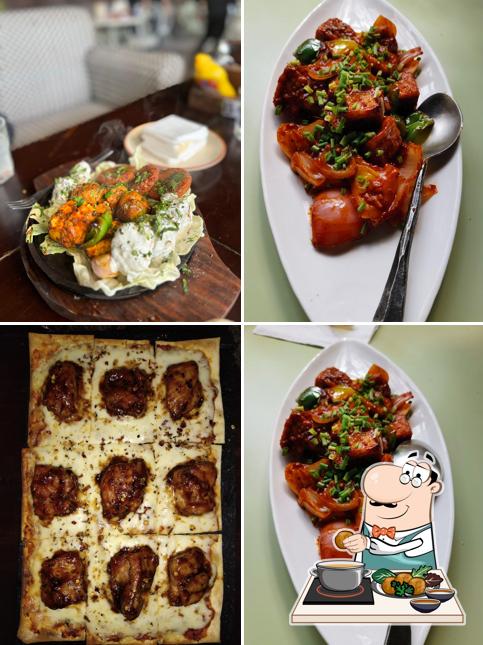 Falafel at Imperfecto Patio