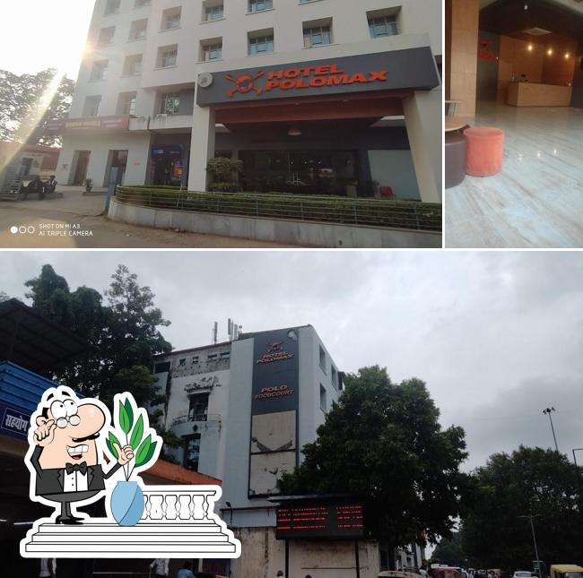 The restaurant's exterior and interior