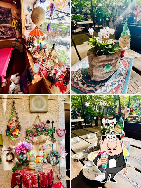 Dai un’occhiata alla immagine che presenta la bevanda e cibo di Bar Erika