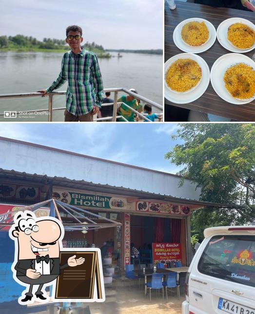 The image of Bismillah Hotel’s exterior and food