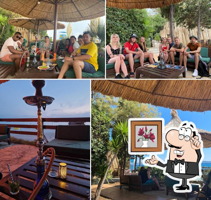 Dai un'occhiata agli interni di Shisha bar Hookah