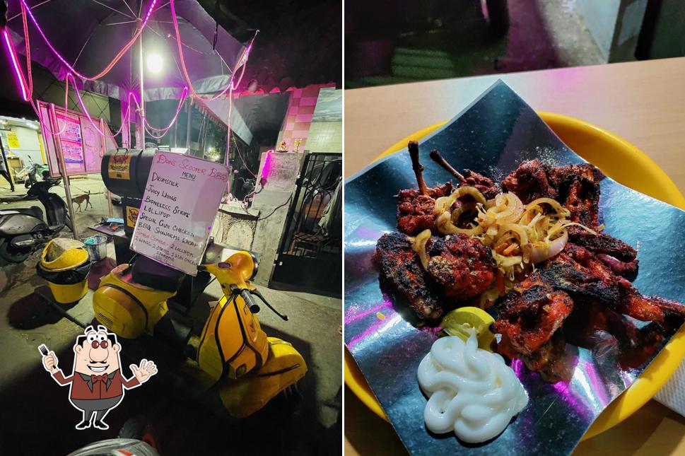 Food at DON's Scooter BBQ