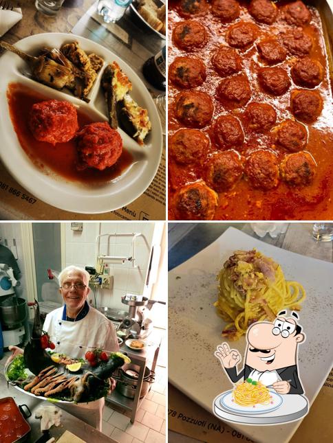 Spaghetti alla carbonara al Da Roberto Rosticceria