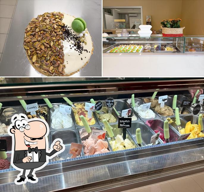 Tra le varie cose da Gelateria Dulcinea si possono trovare la interni e cibo Tra le varie cose da Gelateria Dulcinea si possono trovare la interni e cibo