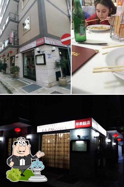 La foto della esterno e bevanda di La Pagoda