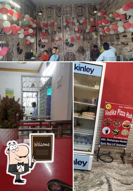 Look at the pic of Vedika Pizza hub