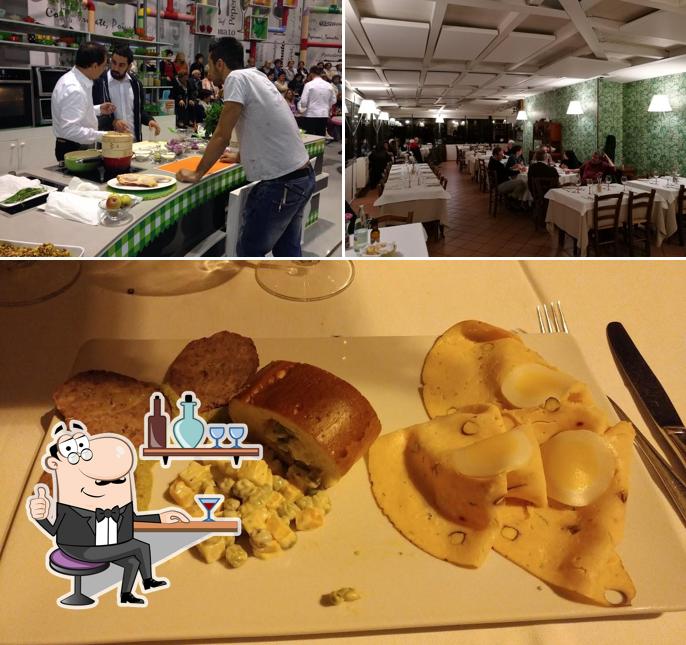 Guarda la foto che presenta la interni e cibo di Ristorante Laghi