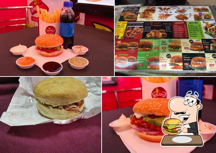 Order a burger at Bombay Burgers