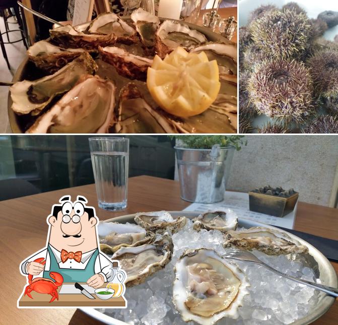 Gli ospiti di L'Escalier possono godersi diversi prodotti di cucina di mare