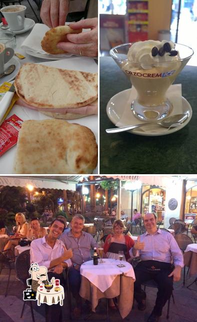 Tra le varie cose da Bar Italia si possono trovare la cibo e interni