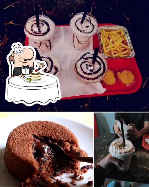 Molten cave offers a number of desserts