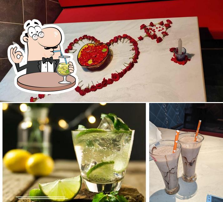 Check out the image displaying drink and cake at Classic Rider Cafe Ambur Best Family Restaurant Resto' Cafe