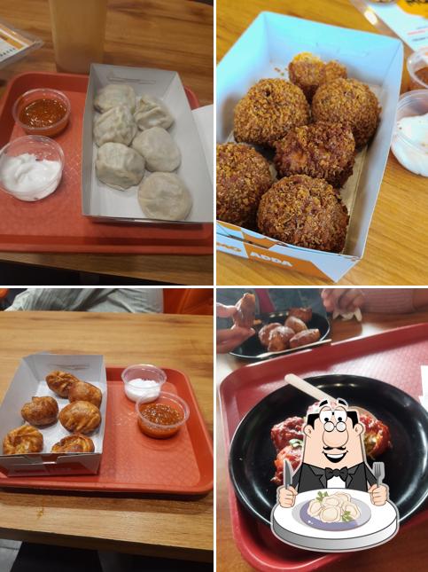 Dumplings at Momo Adda Kota