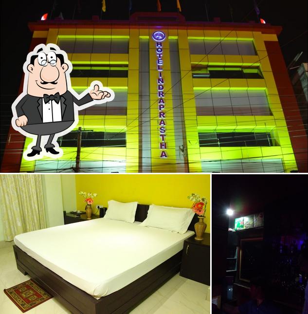 The image of interior and exterior at Hotel Indraprastha