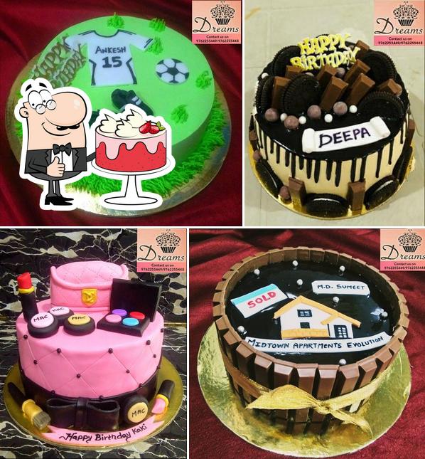 Look at the picture of Dreams cake shop