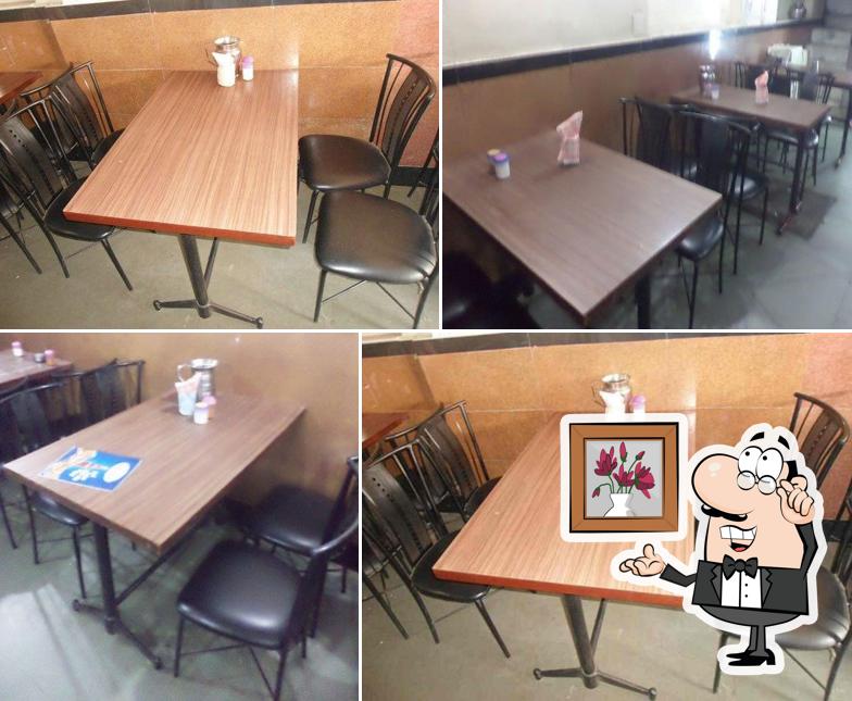 The interior of New Janta Hotel