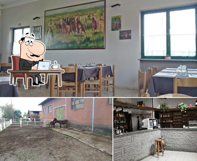 La interni e esterno del ristorante