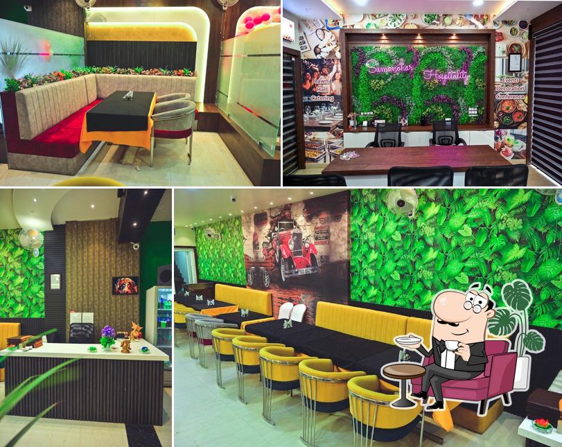 The interior of Shreemant Restaurant