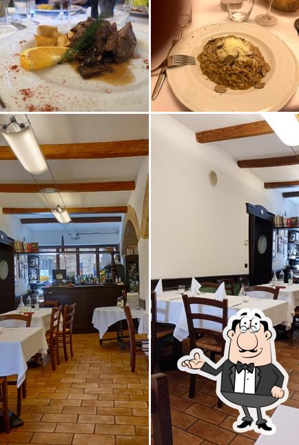 Gli interni di Trattoria Da Rosa