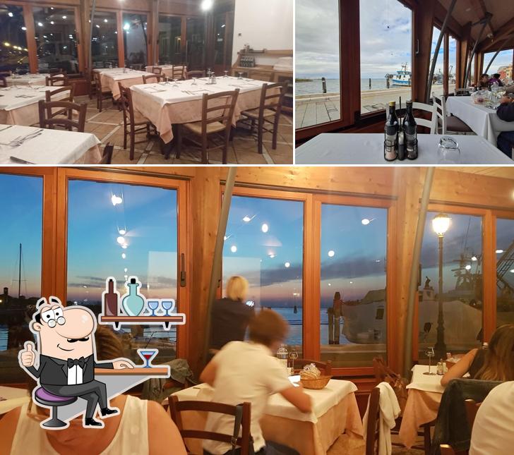 Gli interni di Trattoria da Momolo