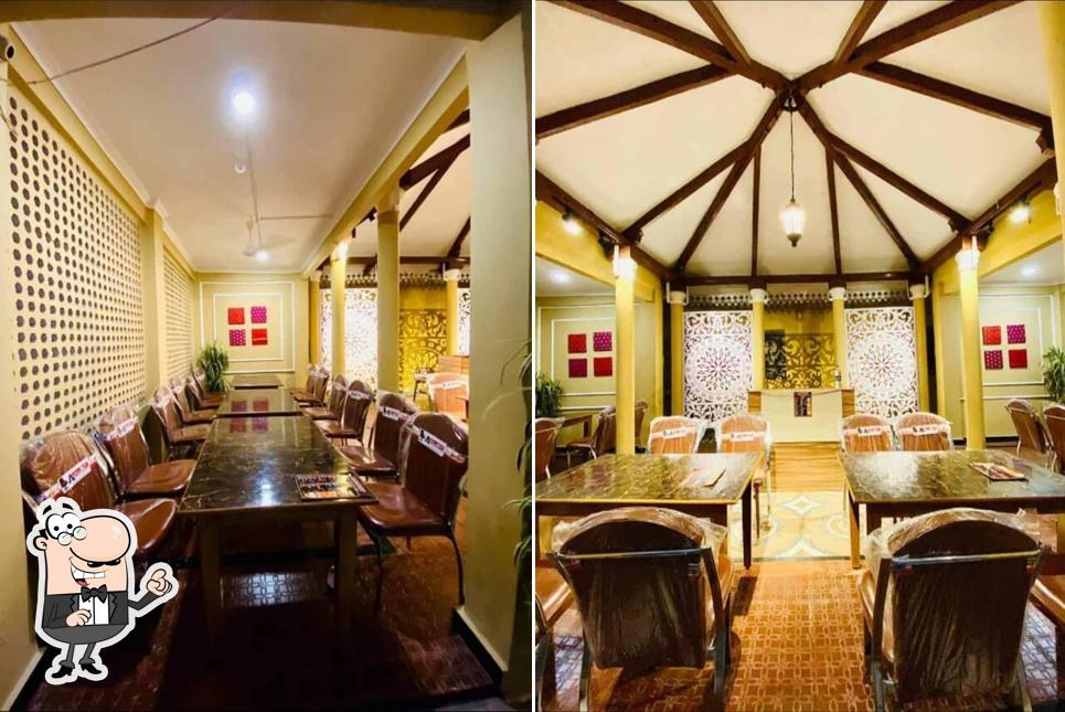 The interior of Rasoi Restaurant Pure Veg