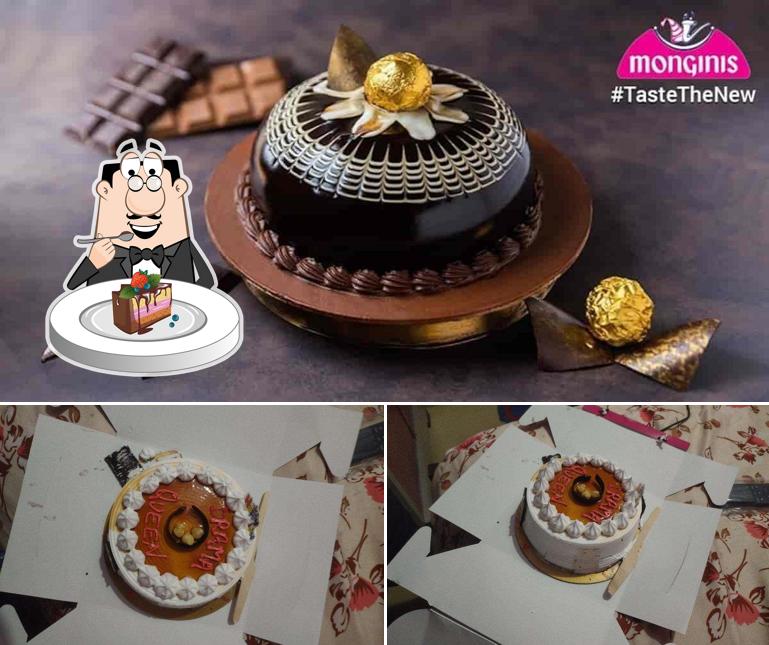 Chocolate cake at Monginis Cake Shop