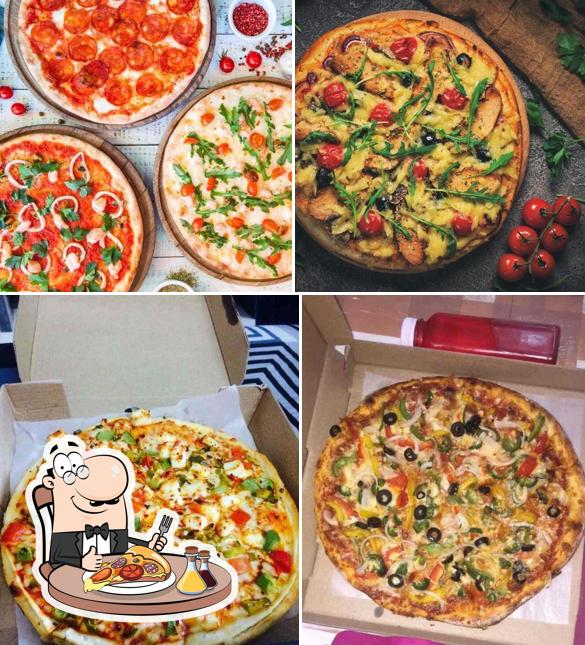 Pick different types of pizza