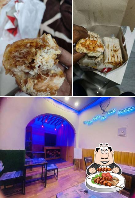 This is the photo showing food and interior at Al baik Fresh