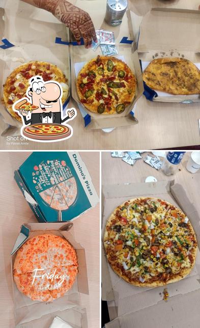 Try out pizza at Domino's Pizza Dhande Tower, Bhusawal