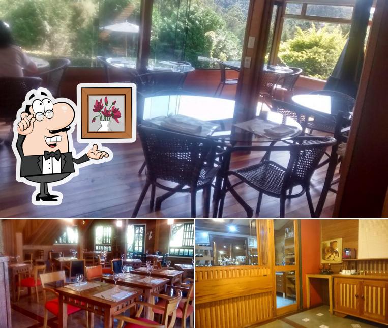 O interior do Restaurante Nó de Pinho