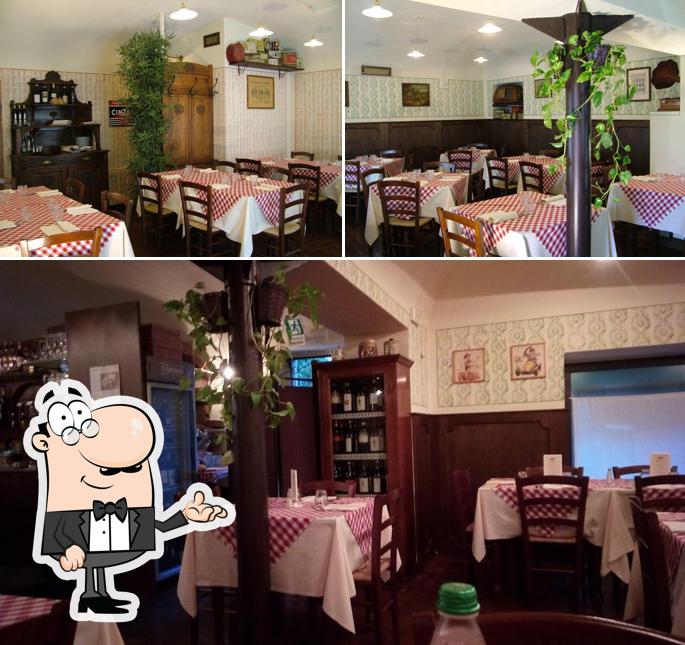Gli interni di Antica Trattoria Cirio