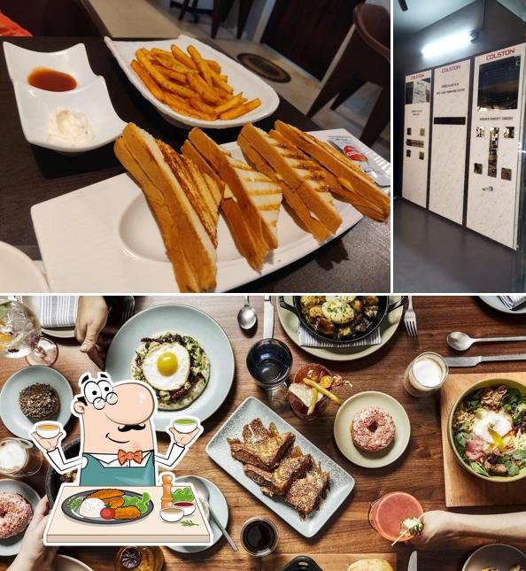 This is the photo displaying food and interior at Cinema Café