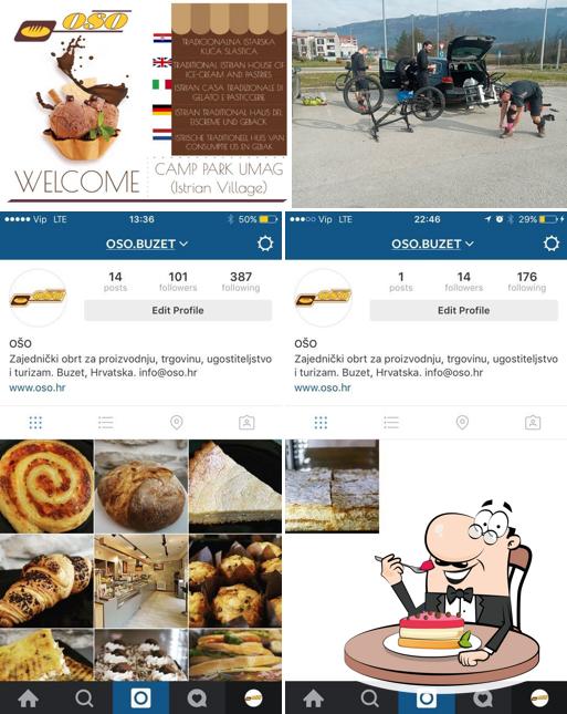 Market "Ošo" propone un'ampia varietà di dessert