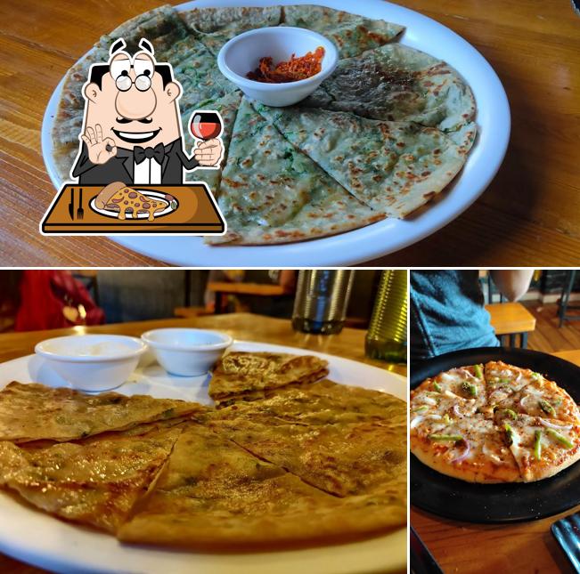 Pick pizza at The D Cafe