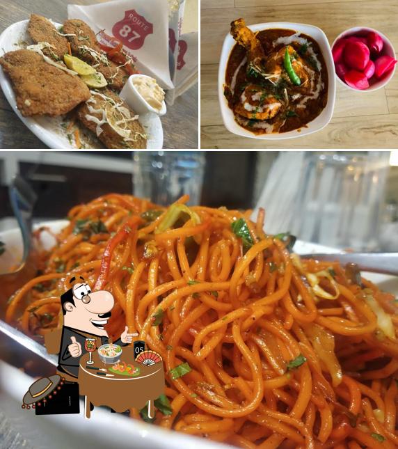 Food at Route 87 Restaurant