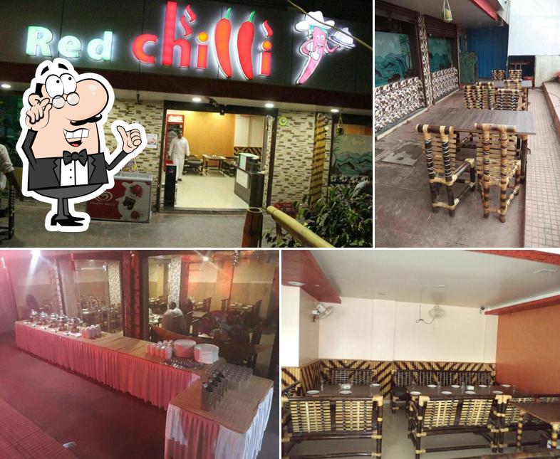 The interior of spicy red chilli