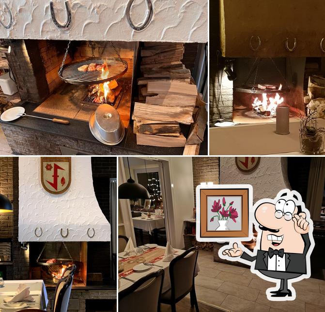 Rauchfang Steakhouse mit Feuer