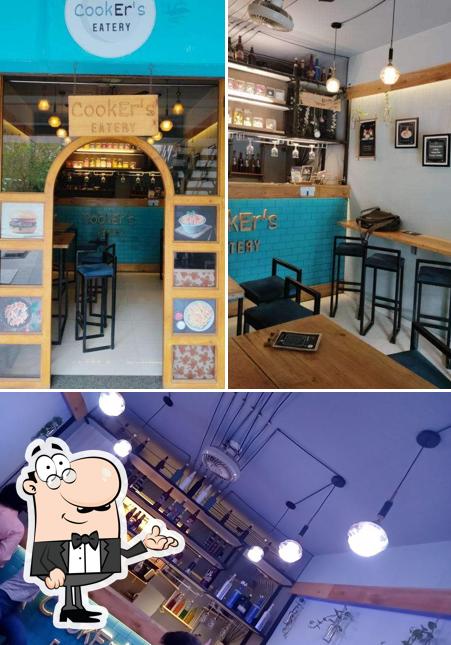 The interior of CookEr's Eatery best cafe in varachha