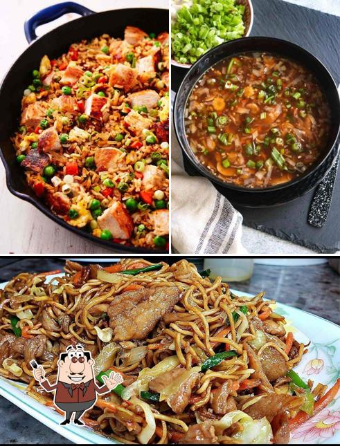 Food at Deepak's Chinese Restaurant