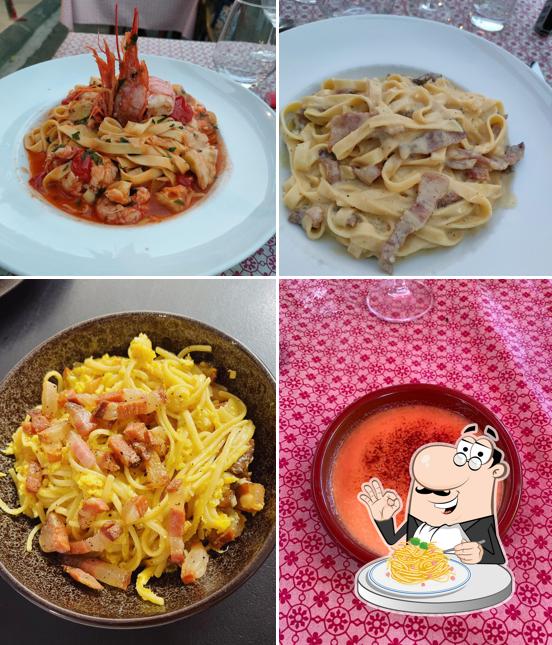 Spaghetti à la carbonara à Chez Max