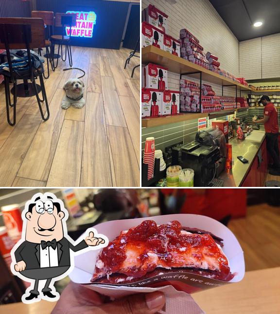 The image of Great Britain Waffle Nerul’s interior and food