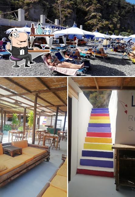 Gli interni di Lido Blu Lounge