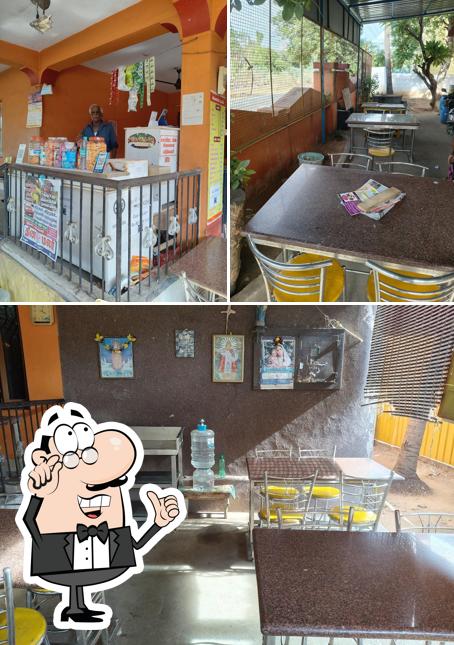 The interior of Monish Mess