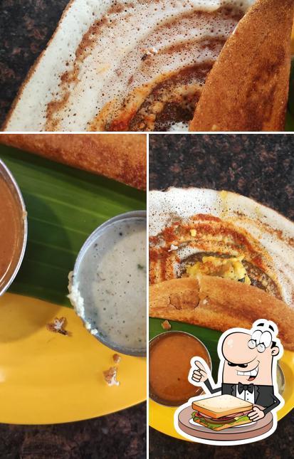 Grilled cheese sandwich at Udupi Brahmins cafe